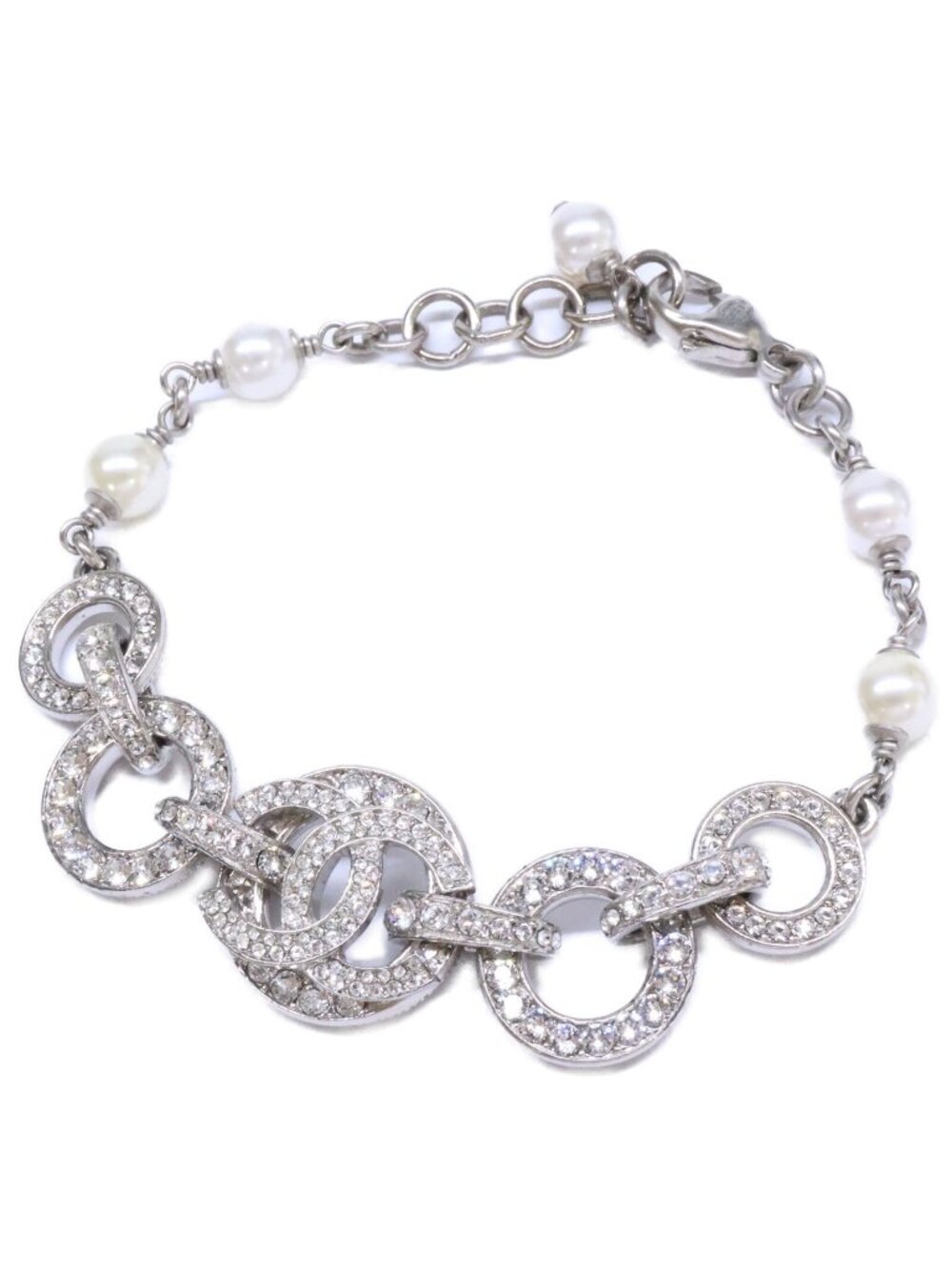 Chanel Rhinestone CC Logo Chain
